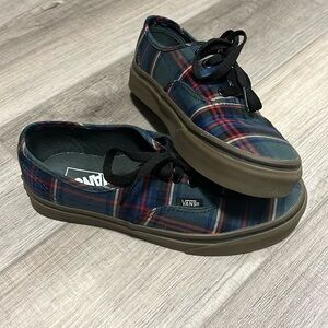 Vans Authentic Tartan Gum in and Classic Gum Plaid Skate Sneakers Shoes Unisex